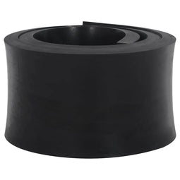 Rubberen rand voor sneeuwploeg 200x15x2 cm zwart