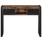 Wandtafel 100x35x75 cm massief gerecycled hout meerkleurig