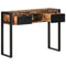 Wandtafel 100x35x75 cm massief gerecycled hout meerkleurig