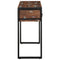 Wandtafel 100x35x75 cm massief gerecycled hout meerkleurig