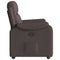 Fauteuil verstelbaar stof donkerbruin