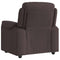 Fauteuil verstelbaar stof donkerbruin