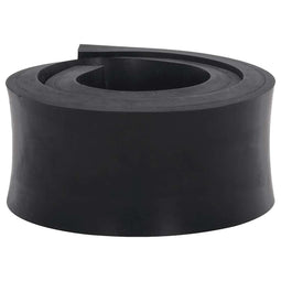 Rubberen rand voor sneeuwploeg 80x10x2 cm zwart