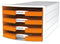 HAN HA-1013-51 Ladenkast Impuls Met 4 Open Laden Oranje