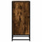 Dressoir 35,5x35x76 cm bewerkt hout en metaal gerookt eiken