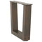 Eettafelpoten 2 st V-vormig 40x(30-31,3) cm staal naturel