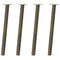 Salontafelpoten 4 st 72 cm staal naturel