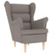 Fauteuil 74x84x100 cm stof taupe