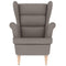 Fauteuil 74x84x100 cm stof taupe