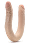 DR. SKIN PLUS 16.5” POSABLE DOUBLE DONG BEIGE