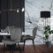 Velvet eetkamerstoel - set van 4 eettafel stoelen - grijs