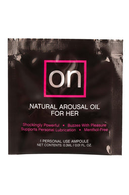SENSUVA ON ORIGINAL AROUSAL OIL AMPOULE PACKET