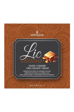 SENSUVA LIC-O-LICIOUS ORAL DELIGHT CREAM SALTED CARAMEL 6 ML