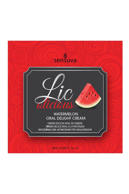 SENSUVA LIC-O-LICIOUS ORAL DELIGHT CREAM WATERMELON 6 ML