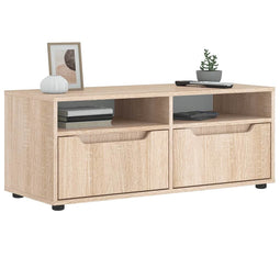 Tv-meubel VISNES 100x40x38 cm bewerkt hout sonoma eikenkleurig