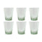 Glazenset Home ESPRIT Groen Kristal 280 ml (6 Stuks)