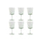 Set van bekers Home ESPRIT Groen Kristal 285 ml 8,4 x 8,4 x 16,4 cm (6 Stuks)