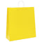 Papieren kraftzakken 50 st met hengsels 45x17x48 cm geel
