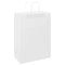 Papieren kraftzakken 50 st met hengsels 32x17x44 cm wit