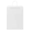 Papieren kraftzakken 50 st met hengsels 32x17x44 cm wit