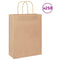 Papieren kraftzakken 250 st met hengsels 26x12x35 cm bruin