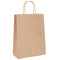 Papieren kraftzakken 250 st met hengsels 26x12x35 cm bruin