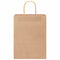 Papieren kraftzakken 250 st met hengsels 26x12x35 cm bruin