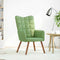 Relaxstoel fluweel lichtgroen