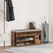 Schoenenbank 102x30,5x45 cm bewerkt hout oud houtkleurig