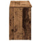 Schoenenbank 102x30,5x45 cm bewerkt hout oud houtkleurig