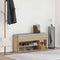 Schoenenbank 102x30,5x45 cm bewerkt hout sonoma eikenkleurig