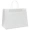 Papieren kraftzakken 50 st met hengsels 32x17x25 cm wit
