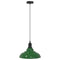 Hanglamp in hoogte verstelbaar E27 31 cm metaal glanzend groen