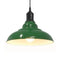 Hanglamp in hoogte verstelbaar E27 31 cm metaal glanzend groen