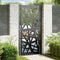 Poort met lichtontwerp 105x205 cm staal zwart