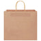 Papieren kraftzakken 50 st met hengsels 32x22x28 cm bruin