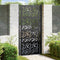 Poort met bladontwerp 105x205 cm staal zwart
