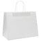 Papieren kraftzakken 250 st met hengsels 32x17x25 cm wit
