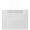 Papieren kraftzakken 250 st met hengsels 32x17x25 cm wit