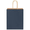 Papieren kraftzakken 250 st met hengsels 18x8x22 cm blauw