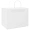 Papieren kraftzakken 50 st met hengsels 32x22x24 cm wit