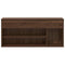 Schoenenbank 102x30,5x45 cm bewerkt hout sonoma eikenkleurig