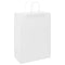 Papieren kraftzakken 250 st met hengsels 32x17x44 cm wit