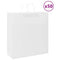 Papieren kraftzakken 50 st met hengsels 45x17x48 cm wit