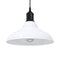 Hanglamp in hoogte verstelbaar E27 31 cm metaal glanzend wit