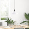 Hanglamp in hoogte verstelbaar E27 31 cm metaal glanzend wit