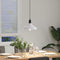 Hanglamp in hoogte verstelbaar E27 31 cm metaal glanzend wit