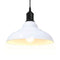 Hanglamp in hoogte verstelbaar E27 31 cm metaal glanzend wit