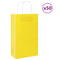 Papieren kraftzakken 50 st met hengsels 21x11x36 cm geel