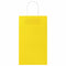 Papieren kraftzakken 50 st met hengsels 21x11x36 cm geel